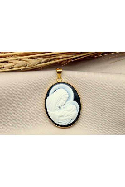 alpsilverart 925 Ayar Gümüş Meryem Ana Figürlü Kolye | El Yapımı Dini Sembol ...