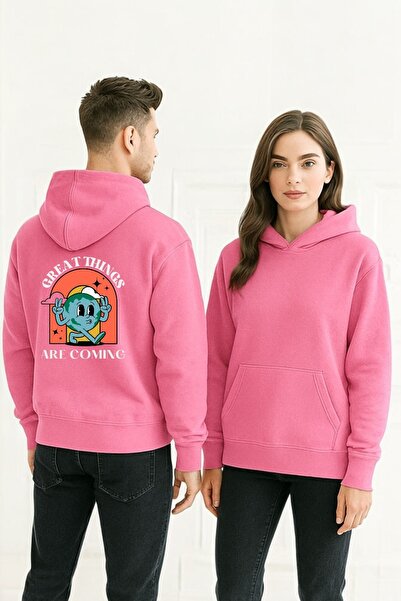 ArtYus Υπέροχα πράγματα προσελκύουν την προσοχή μας Πολύχρωμο φούτερ με τύπωμ...