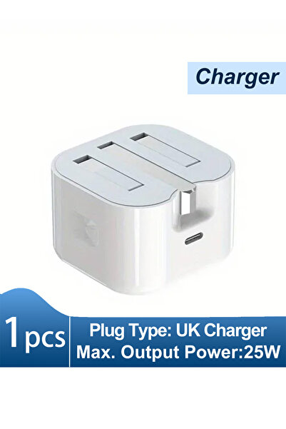 Zen Store شاحن المملكة المتحدة USB C شحن سريع PD 25 واط شاحن حائط للسفر محول ...