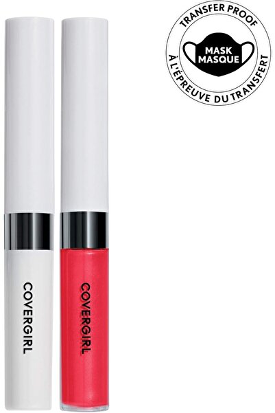 covergirl Outlast All-Day Lip Color with Topcoat, Ever Red-Dy, Pack of 1