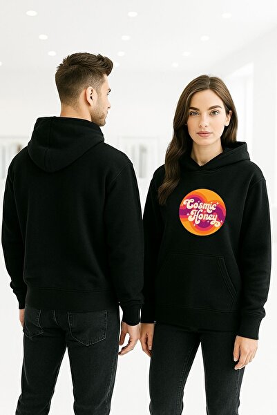 ArtYus Miere cosmică colorată cu imprimeu cu glugă Swea tricou