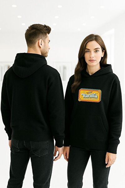 ArtYus Vanilie Colorat cu imprimeu cu glugă Swea tricou