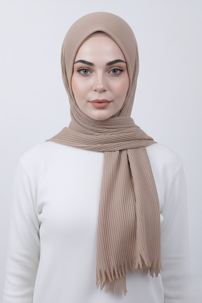 Ramellia Hazır Piliseli Şal | Ütü Gerektirmez, Hafif Şal Standart Ölçü, Formu...