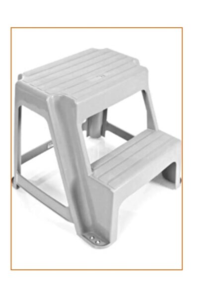 SERMER PAZARLAMA 2 Basamaklı Tabure – Kaymaz, 100 Kg Taşıma Kapasiteli, 46 cm...