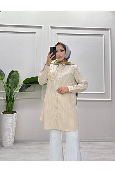 moda acar Bürümcük Fabric Daisy Tunic