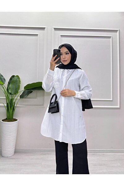 moda acar Bürümcük Fabric Daisy Tunic