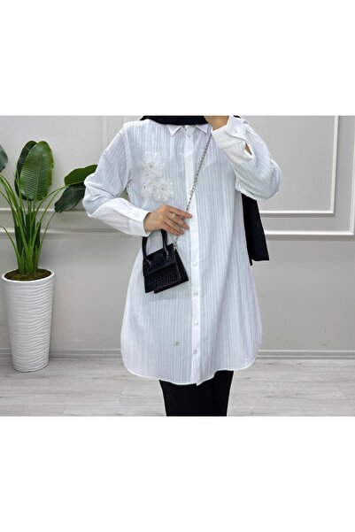 moda acar Bürümcük Fabric Daisy Tunic