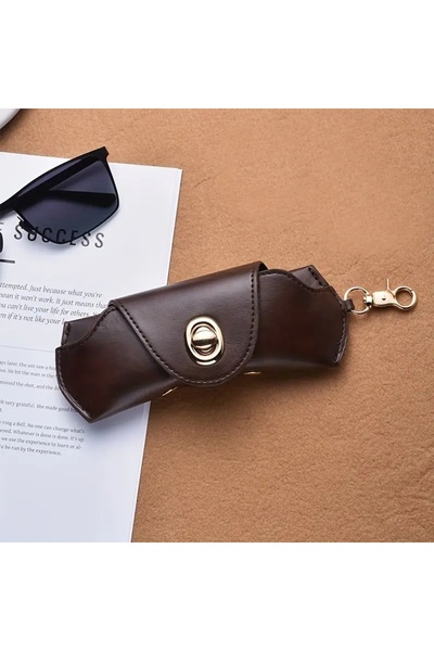 GlassySKY Luxury Practical Easy to Carry and Access Artificial Leather Glasses Case That Can Be Hung on the Bag, Summer Accessory Fashion
