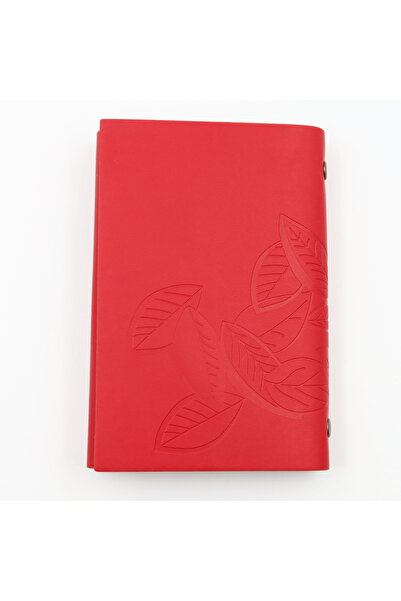 enyareshome Red Color Vegan Leather Gift Notebook A6 Size / 10.5 cm X 14.8 cm
