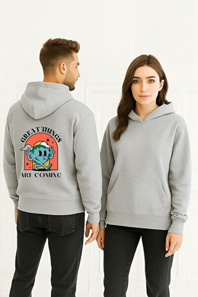 ArtYus Υπέροχα πράγματα προσελκύουν την προσοχή μας Πολύχρωμο φούτερ με τύπωμ...