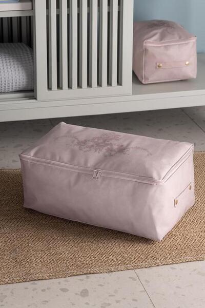 Madame Coco Flower Pattern Printed Bag - Powder - 30X22X18 cm