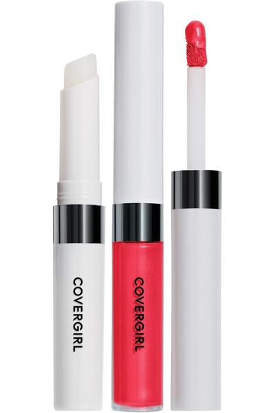 covergirl Outlast All-Day Lip Color with Topcoat, Ever Red-Dy, Pack of 1