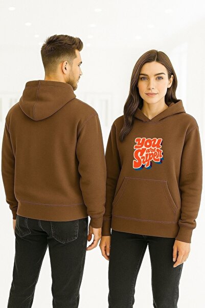 ArtYus Γνωρίστε την αξία σας Πολύχρωμο φούτερ με τύπωμα με κουκούλα