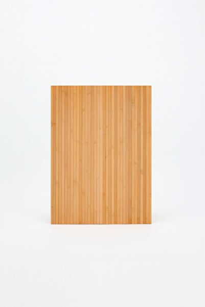 CasaPetra Ahşap Dekoratif Banyo Paspası Kapı Önü Paspası (28cmx46cm)