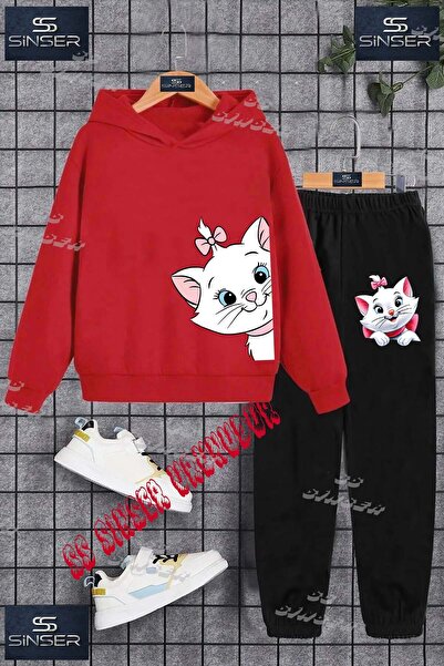 SS SİNSER Set de trening unisex pentru copii, cu hanorac cu imprimeu special ...