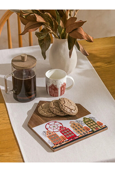 LC Waikiki Lcw Home Brown Printed Wooden Presentation Board 30 cm