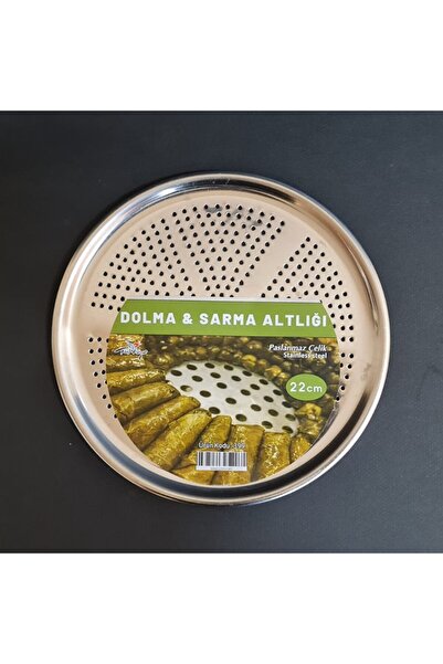 GuvenliPazar Dolma ve Yaprak Sarma Altlığı – Paslanmaz Çelik Tencere Altlığı 22 cm