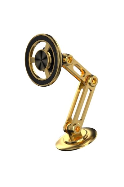 KASEVY Universal Magnetic Car Phone Holder with MagSafe 360° Rotation, Alloy, Gold
