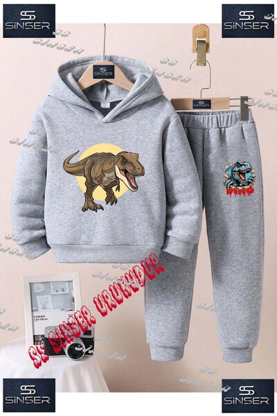 SS SİNSER Children's Unisex Custom Printed Hoodie and Sweatpants Set with the...