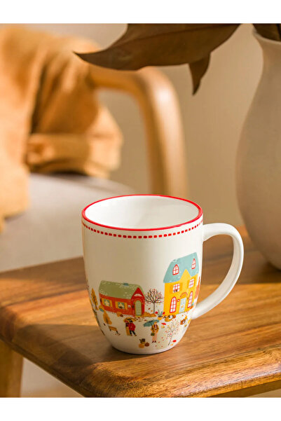 LC Waikiki Lcw Home New Year Themed Porcelain Mug 340 ml