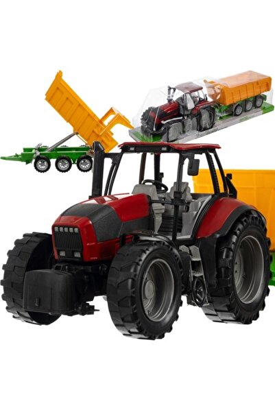 KESNUP Tractor agricol cu ​​remorcă, dimensiuni: 13 x 27 x 14,5 cm, Multicolor