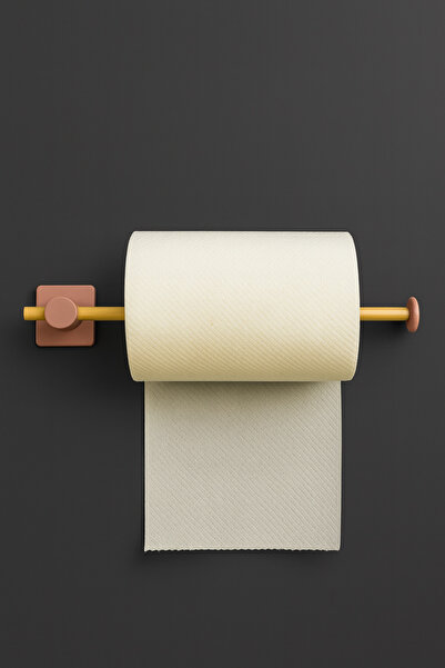 Fhilli Kendiliğinden Yapışkanlı Bambu Rulo Kağıt Havluluk Tutacağı 35 cm