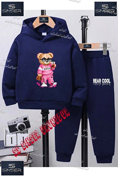 SS SİNSER Set de trening cu hanorac cu imprimeu special pentru copii, unisex,...