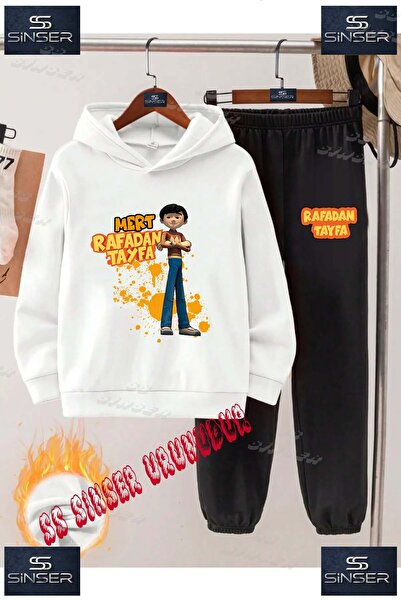 SS SİNSER Детски унисекс "RAFADAN MERT TEKLI" специален принт с качулка
