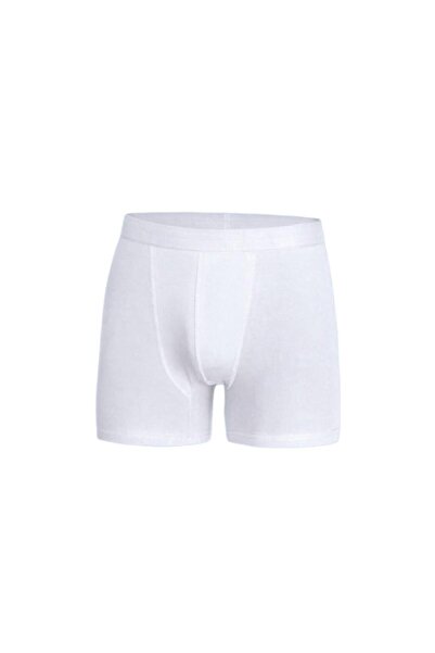 BAGLAN Men's Lycra White Boxer My-00507