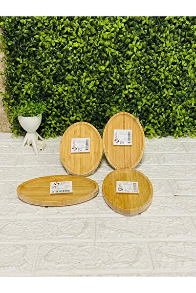 LİLA HOME Tek Bambu Oval Kahvaltılık