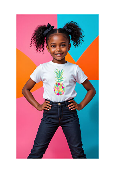 Tubinyoo Colorful Pineapple Printed Children's T-Shirt