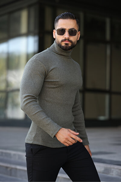 ribac Men's Half-Thigh Knitwear Sweater