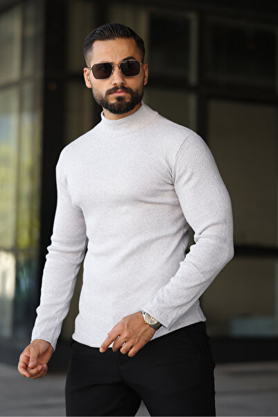 ribac Чоловічий светр з напівзастібкою