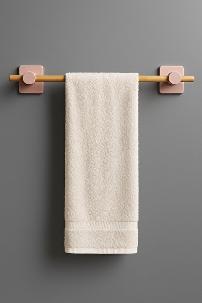 Fhilli Kendiliğinden Yapışkanlı Bambu Havlu Tutacağı 50 cm