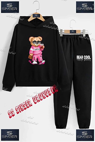 SS SİNSER Set de trening cu hanorac cu imprimeu special pentru copii, unisex,...