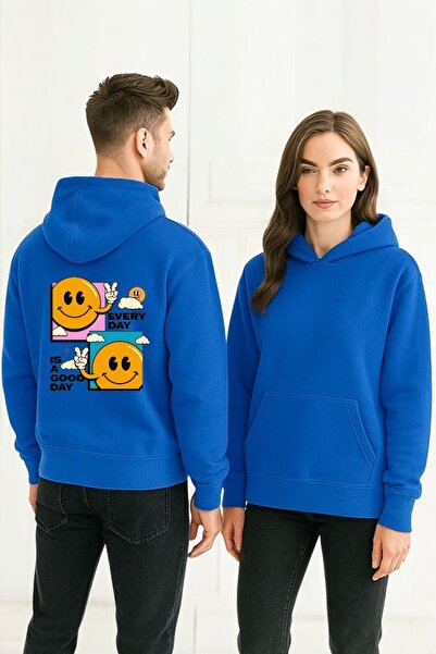 ArtYus Φούτερ Good Day Colorful με τύπωμα με κουκούλα