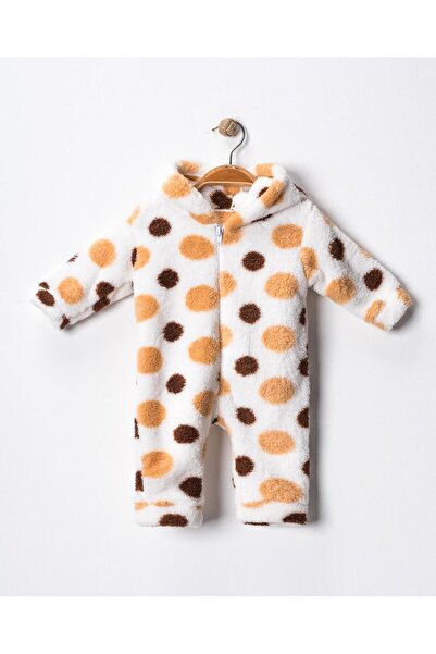 mandalinsbaby Pompon Fleece Baby Jumpsuit