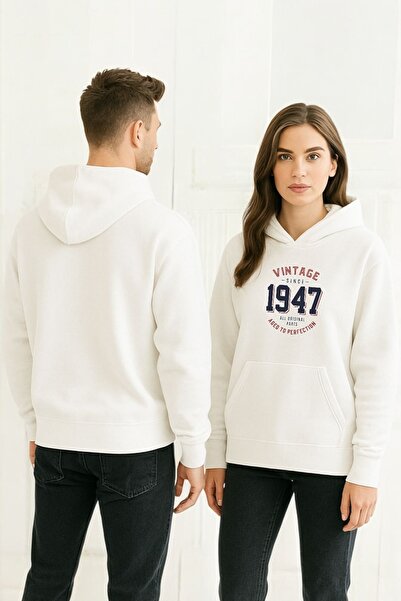 ArtYus 1953 Vintage Colorat cu imprimeu cu glugă Swea tricou