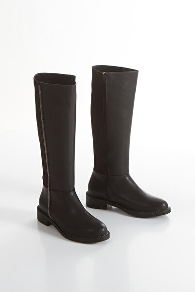 muhhu moda Щоденні черевики з рівною підошвою, еластичною задньою частиною та каменем