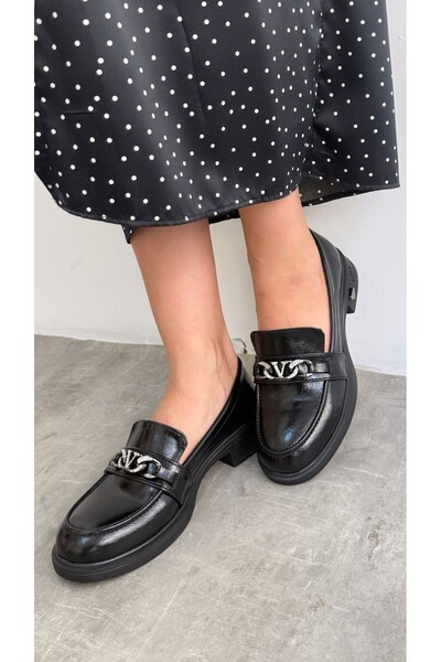 luuq shoes Dawis Buckle Detailed Women's Loafer Shoes