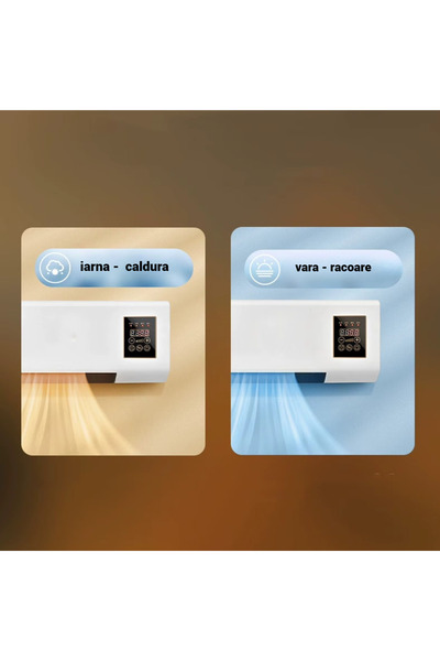 TodayShop Încălzitor portabil 2 în 1 cu telecomandă – Răcire și încălzire rapidă