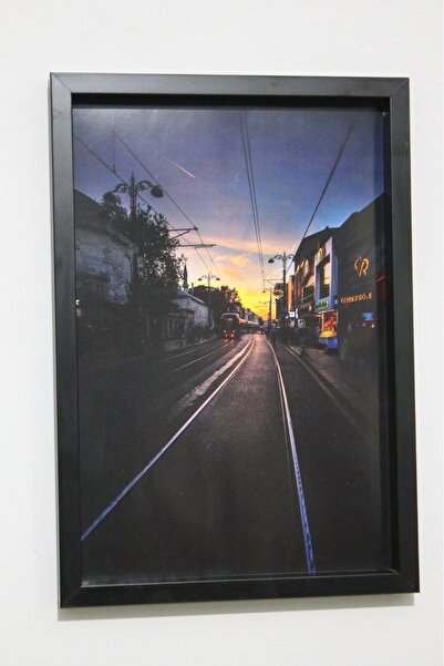 LİFE GLOBAL Picture Frame Black 20X30 Single Piece with Picture and Pvc Protection