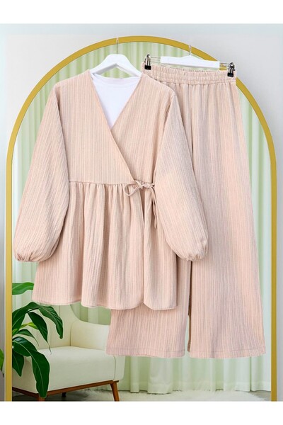 HİJABAYA Σετ με παντελόνι με φαρδιά πόδια και τουνίκ με κορδόνια στο εσωτερικό