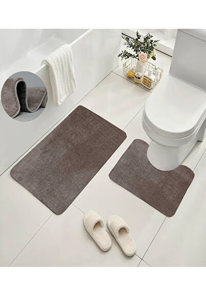 Loseppa Home Yıkanabilir Pofidik Peluş Post Kaymaz Taban Leke Tutmaz 2 Li Ban...