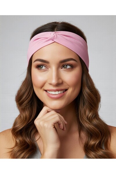 Butikgiz Bandă pentru păr sportivă, elastică, din bumbac pieptănat, 100% bumb...