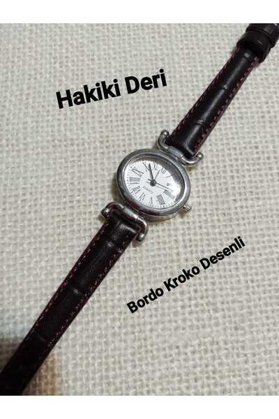 Brality Genuine Leather Strap Women's Wristwatch.. Oval Minimal Vintage Model New Season Silver Case 0057