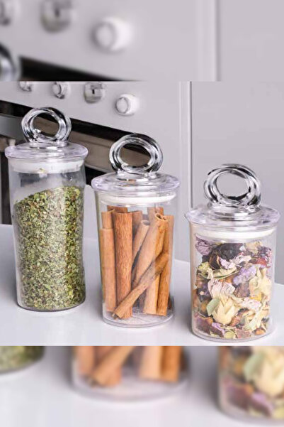İndecor Houseware Vacuum Sealed Spice Jar Set |   Spice Rack with Airtight Se...