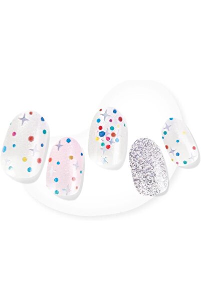 DASHING DIVA Glaze Holiday Nail Strips - Festive Fruitcake | LED-Cured, Long-Lasting, 34 Wraps + Prep Pad