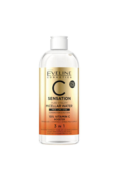 Eveline Eveline Micellar Water Makeup Remover 400ml Sensation with Vitamin C
