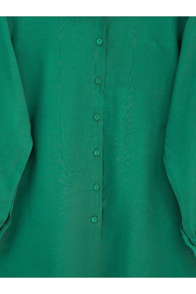 HİJABAYA Πουκάμισο από ποπλίνα με μακρύ κουμπί στο πίσω μέρος